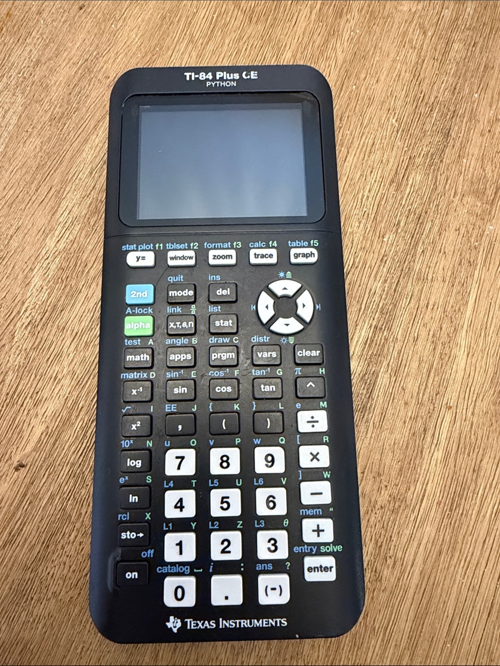 Texas Instruments TI-84 Plus CE Python Black Graphing Calculator No Cover Case